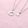 AKTAP Gift for Aunt Necklace Auntie And Niece Love Heart Pendant Necklace Gifts for Aunt from Niece Nephew