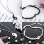 Hicarer Yin Yang Friend or Couple Bracelet with Necklace Set, 2 Pieces Matching Yin Yang Adjustable Cord Bracelet, 2 Pieces Yin Yang Couple Pendant Necklace Chain for Friendship Boyfriend Girlfriend Hicarer Yin Yang Friend or Couple Bracelet with Necklace Set, 2 Pieces Matching Yin Yang Adjustable Cord Bracelet, 2 Pieces Yin Yang Couple Pendant Necklace Chain for Friendship Boyfriend Girlfriend