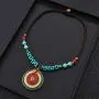 MAYTRY Original Hand-Woven Turquoise Coconut Shell Necklace, Bohemian Style Necklace MAYTRY Original Hand-Woven Turquoise Coconut Shell Necklace, Bohemian Style Necklace