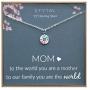 EFYTAL Gifts For Mom, 925 Sterling Silver Compass Necklace for Mother, Necklaces for Women, Best Birthday Gift Ideas, Pendant Jewelry For Her, Mothers Day