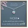 EFYTAL Gifts For Mom, 925 Sterling Silver Compass Necklace for Mother, Necklaces for Women, Best Birthday Gift Ideas, Pendant Jewelry For Her, Mothers Day