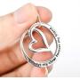 YFN Sterling Silver Always My Sister / Daughter Forever My Friend Pendant Necklace Jewelry, Birthday Jewelry Gift Necklaces for Sisters Daughter