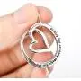 S925 Sterling Silver Always My Sister Forever My Friend Love Heart Pendant Necklace Bff Gift for Women Teen Girls S925 Sterling Silver Always My Sister Forever My Friend Love Heart Pendant Necklace Bff Gift for Women Teen Girls