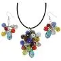 GlassOfVenice Venetian Charms Murano Necklace and Earrings Set - Multicolor GlassOfVenice Venetian Charms Murano Necklace and Earrings Set - Multicolor