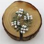 HSQYJ Maple Leaf Brooches Fashion Beautiful Metal Pearl Enamel Sandblasting Brooch Retro Painting Double-Layer Lapel Pins for Women Girl Jewelry Gift