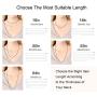 Jewlpire 925 Sterling Silver Chain Necklace Chain for Women Girls 1.1mm Cable Chain Necklace Upgraded Spring-Ring Clasp - Thin & Sturdy - Italian Quality 16/18/20/22/24 Inch