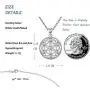 Sterling Sliver Necklace For Women,Flower of Life Pendant,Seed of Life Necklace,Sacred Geometry Round Circle Charm Pendant with Zircon,Yoga Jewelry Necklace Chain 18 inches with Jewelry Gift Box Sterling Sliver Necklace For Women,Flower of Life Pendant,Seed of Life Necklace,Sacred Geometry Round Circle Charm Pendant with Zircon,Yoga Jewelry Necklace Chain 18 inches with Jewelry Gift Box