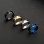 Womens Mens Ring 8mm Handmade Metal Blank Rings DIY Jewelry Making Supplies Craft