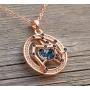 Leafael ''Superstar Zodiac Constellation Pendant Necklace Made with Premium Crystal Horoscope Jewelry, Gold or Rose Gold Plated, 18''+ 2''