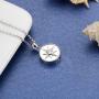 MANBU 925 Sterling Silver Cremation Jewelry for Ashes - Urn Necklace Memorial Ash Pendant Keepsake Jewelry Bereavement Gifts for Loss of a Loved One