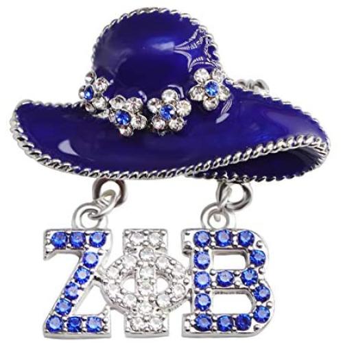 TongXin Zeta Phi Beta Sorority Paraphernalia Gift for Women 1920 ZPB Rhinestone Brooch Pin Greek Sorority Jewelry Gift for Finer Women