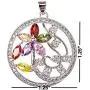 Ray Jewelry Non Tarnish Rhinestone Floral Pendant Ray Jewelry Non Tarnish Rhinestone Floral Pendant