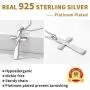Nofade Silver Men Women 925 Sterling Silver Baseball Cross Pendant Necklace with 18 Inches Sterling Silver Chain, Customizable (with Gift Box) Nofade Silver Men Women 925 Sterling Silver Baseball Cross Pendant Necklace with 18 Inches Sterling Silver Chain, Customizable (with Gift Box)