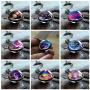 Womens Pendant Necklaces New Nebula Galaxy Double Sided Pendant Outer Space Necklace Universe Silver Jewelry Glass Art Picture Handmade Necklace