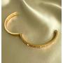 Fashion Classic Stainless Steel Roman Numeral Bangle Bracelet for Women Jewelry，Rose gold color ,Gold color，Silver color, 4.5mm Width