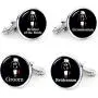 Kooer Classic Stylish Star Cuff Links Personalized Wedding Cufflinks Gift for Men Kooer Classic Stylish Star Cuff Links Personalized Wedding Cufflinks Gift for Men