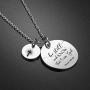 UOIPENGYI Christian Necklace Bible Verse Cross Pendant Prayer Charm Necklace Faith Religious Jewelry for Women Girls