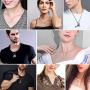 PROSTEEL Stainless Steel Initial Name Necklace, A to Z Initial Letter Personalized Necklaces for Men Women, Gold/Silver/Black Tone, 20inch-22inch Adjustable, Come Gift Box