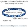 Jecanori Magnetic Bracelets for Women Titanium Steel Therapy Bracelet Pain Relief for Arthritis 3500 Gauss Magnets Titanium Steel Bracelets for Carpal Tunnel Syndrome,Love Heart Design