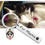 BEKECH Dog Mom Gift Fur Mama Keychain Paw Print Dog Lover Jewelry Dog Person Gift Mom of Dogs Gift