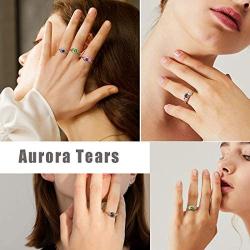 Aurora Tears Music/Knot Rings Women 925 Sterling Silver Music/Celetic Earrings Crystal Fashion Jewelry
