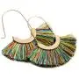Bohemian Lightweight Silky Thread Tassel Statement Drop Earrings - Chandelier Duster, Sparkly Druzy Jewel Stone Tiered Layered Fringe Dangles Bohemian Lightweight Silky Thread Tassel Statement Drop Earrings - Chandelier Duster, Sparkly Druzy Jewel Stone Tiered Layered Fringe Dangles