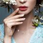 Golden Pollen Daisy ''Innocence'' Flower Pendant Necklace, Never Rust 925 Sterling Silver, Hypoallergenic Chain for Women, Girls & Teens with Free Breathtaking Gift Box for Special Moments of Love