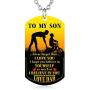 FAYERXL Gift To My Husband Boyfriend Fiance Man From Wife Girlfriend Dog Tag Necklace Love Jewelry