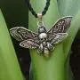 SanLan Death Head Moth Pendant Necklace Wicca Jewelry Goth Moth and The Moon SanLan Death Head Moth Pendant Necklace Wicca Jewelry Goth Moth and The Moon