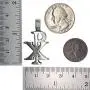 CHI-RHO Symbol Constantine Christian Jewelry Monogram Christogram XP Cross Chirho Jesus Christ name bible verse JN8:12 pewter Mens Pendant Necklace Charm Protection Amulet for men w Silver ball Chain
