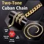 ChainsPro Men Cuban Link Chain, Dainty Necklace, 6/8MM Width, 18/20/22/24/26/28/30 Inches,Gold/Black Color (with Gift Box) ChainsPro Men Cuban Link Chain, Dainty Necklace, 6/8MM Width, 18/20/22/24/26/28/30 Inches,Gold/Black Color (with Gift Box)