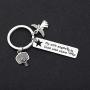 HOLLP Memorial Jewelry Fly with Angels Dunk with Stars Basketball Fans Keychain Sympathy Gift Remembrance Gift Guardian Angel Gift Souvenir for Basketball Fans Teens