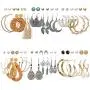 36 Pairs Boho Fashion Drop Dangle Earrings Jewelry Vintage Silver Moon Rattan Leopard Acrylic Hoop Turquoise Earrings Hypoallergenic Best Gift for Women Girls 36 Pairs Boho Fashion Drop Dangle Earrings Jewelry Vintage Silver Moon Rattan Leopard Acrylic Hoop Turquoise Earrings Hypoallergenic Best Gift for Women Girls