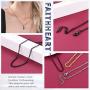 FaithHeart Spiga Wheat/Rope/Box/Rolo Chain Necklace, 18/20/22/24/26/28/30 Inches 18K Gold Plated/Stainless Steel Daily Chains for Men/Women, Customize Available (with Gift Box)