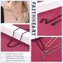 FaithHeart Spiga Wheat/Rope/Box/Rolo Chain Necklace, 18/20/22/24/26/28/30 Inches 18K Gold Plated/Stainless Steel Daily Chains for Men/Women, Customize Available (with Gift Box)