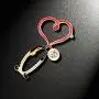 XUNER Nurse Stethoscope Pins Cuterus Heart-Shaped Pins Lapel Pin Personality Medical Jewelry for Women Nurse Accessories Gifts Hat Lapel Pins