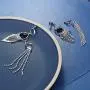 Besteel 14Pairs Wholesale Clip on Earrings for Women Tear Drop Dangle Earrings Celtic Knot Long Bar Clip On Hoop rhinestone Dangle Earrings Clipon Earrings Jewelry Set