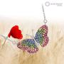 Crystal Pastel Butterfly Fairy Pendant Necklace for Women & Girls, Never Rust 925 Sterling Silver Natural and Hypoallergenic Chain with Free Breathtaking Gift Box for a Special Moment of Love