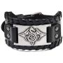 TURTLEDOVE Viking Bracelet Celtic Dragon - Nordic Bracelet with Triquetra Trinity Knot - Pagan Jewelry of Talisman