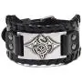TURTLEDOVE Viking Bracelet Celtic Dragon - Nordic Bracelet with Triquetra Trinity Knot - Pagan Jewelry of Talisman TURTLEDOVE Viking Bracelet Celtic Dragon - Nordic Bracelet with Triquetra Trinity Knot - Pagan Jewelry of Talisman