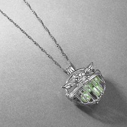 hanreshe Baby Master Necklace Crystals Master Skywalker Pendant Baby Mandalorian Jewelry Cosplay Costume Women Men Gift