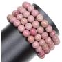 LPBeads 8mm Unisex Natural Gemstone Adjustable Bracelet with Jewelry Bag