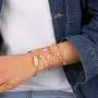 Softones 5pcs Bangle Rose Gold Bracelets for Women Girls Heart|Olive Leaf|Arrow|Feather|Knot Heart Open Cuff Bracelet Set Adjustable Softones 5pcs Bangle Rose Gold Bracelets for Women Girls Heart|Olive Leaf|Arrow|Feather|Knot Heart Open Cuff Bracelet Set Adjustable