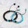 Matching Couples Distance Bracelets | Relationship Bracelets: Long Distance Relationship Gifts | Adjustable Stone Bond Bracelets, His And Hers Touch Bracelet Set With Gift Pouch