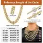 ChainsPro Men Cuban Link Chain, Dainty Necklace, 6/8MM Width, 18/20/22/24/26/28/30 Inches,Gold/Black Color (with Gift Box) ChainsPro Men Cuban Link Chain, Dainty Necklace, 6/8MM Width, 18/20/22/24/26/28/30 Inches,Gold/Black Color (with Gift Box)