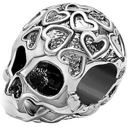 JMQJewelry Skull Charm Halloween Charm Heart Charms for Bracelets Women Men Girl Jewelry