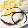 CENWA Egg Jewelry Breakfast Jewelry Egg Pendant Adjustable Bracelet Egg Gift Egg Lover Gift