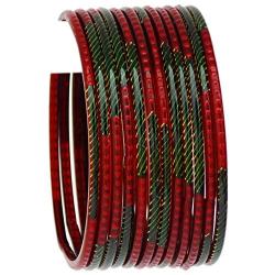 JDZ COLLECTION Indian Bangles Jewelry Bollywood Bangle Set Bridal Traditional Dailywear Glass Bangles Set for Women Bangles Ethnic Wear