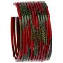 JDZ COLLECTION Indian Bangles Jewelry Bollywood Bangle Set Bridal Traditional Dailywear Glass Bangles Set for Women Bangles Ethnic Wear