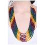 Ratnavali Jewels Multi Color 7 Line Quartz Beads Strand Jewelry Necklace Women